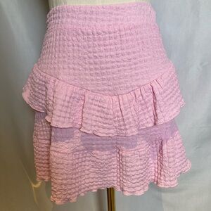 Pink Ruffled Skirt